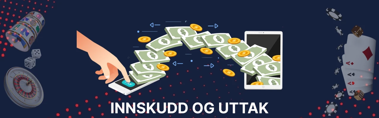 Innskudd og uttak hos bet365