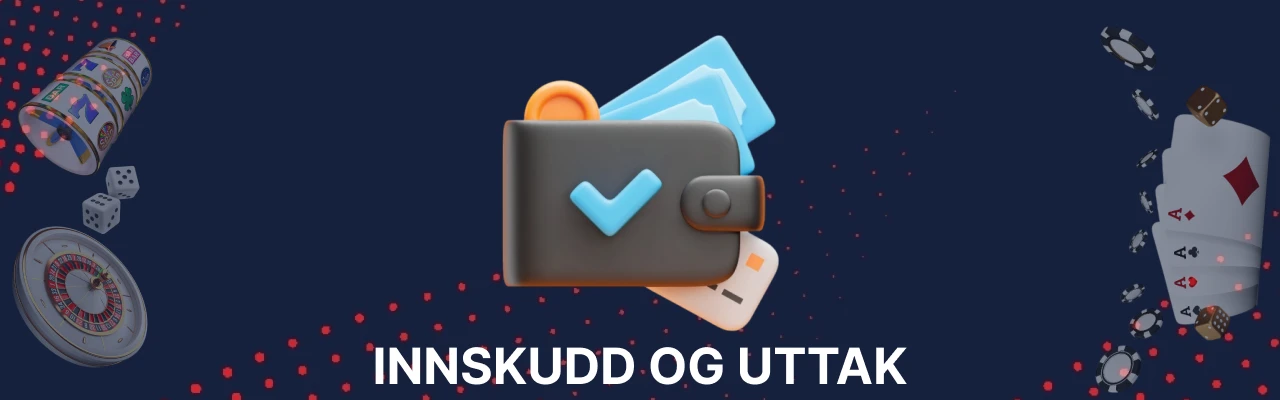 Innskudd og uttak hos coolbet