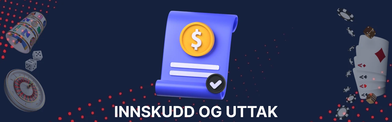 Innskudd og uttak hos norgesautomaten