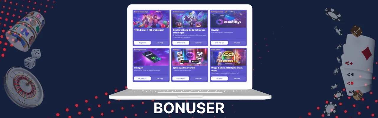 Casino days bonuser