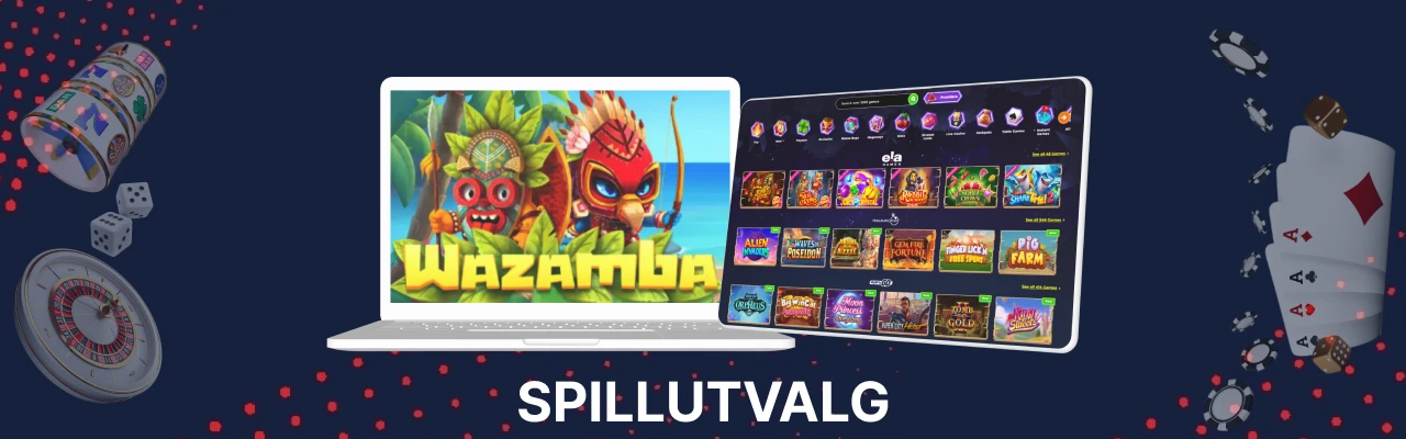 Spillutvalg hos wazamba casino