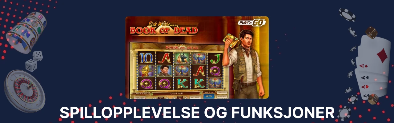 Funksjoner for book of dead spilleautomaten