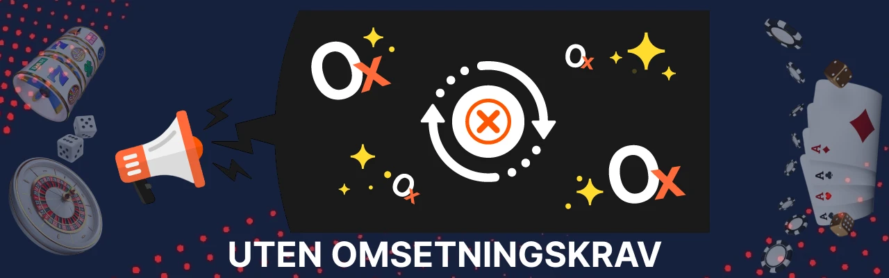 Online casino bonuser uten omsetningskrav