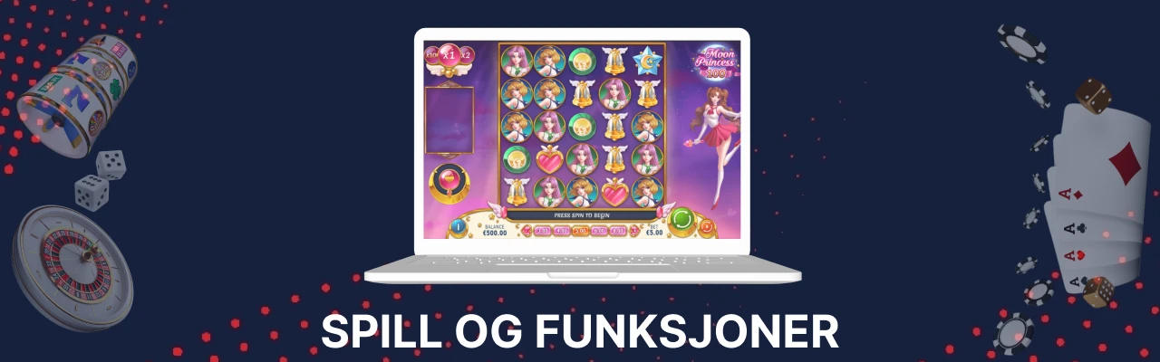 Spill og funksjoner for moon princess 100