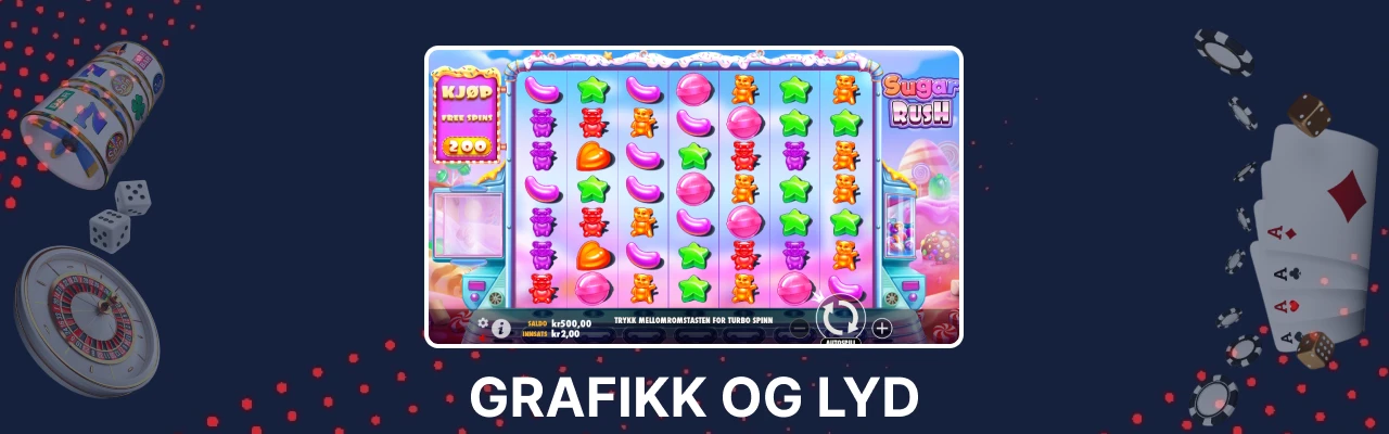 Spilleautomaten sugar rush i norge