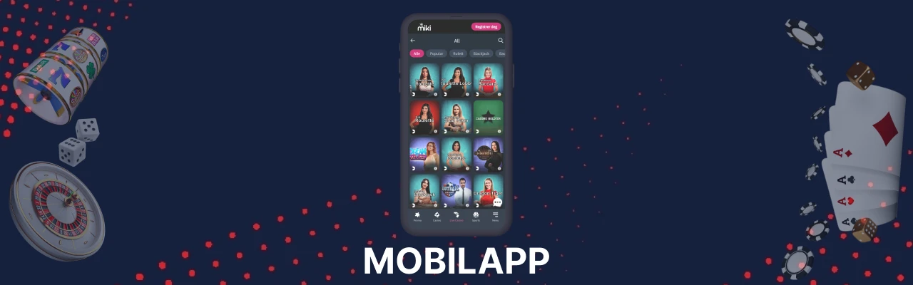 Miki casino mobilapp
