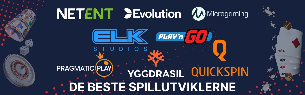 Beste spillutviklerne av casinospill